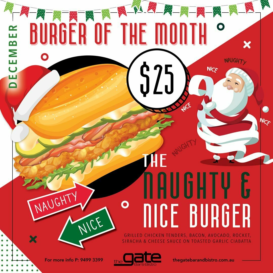 Burger of the Month - The Gate Bar & Bistro