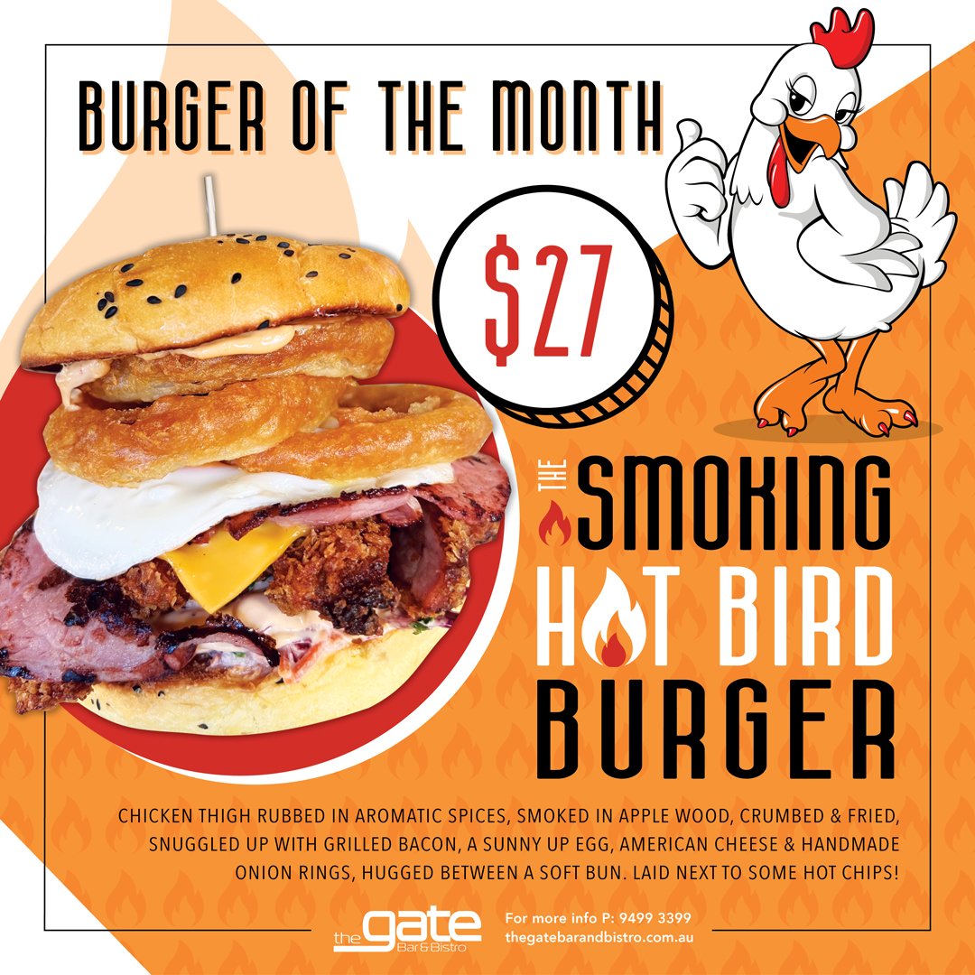 Burger of the Month - The Gate Bar & Bistro